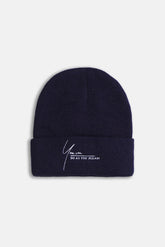 CAPPELLO CON RISVOLTO BLEU